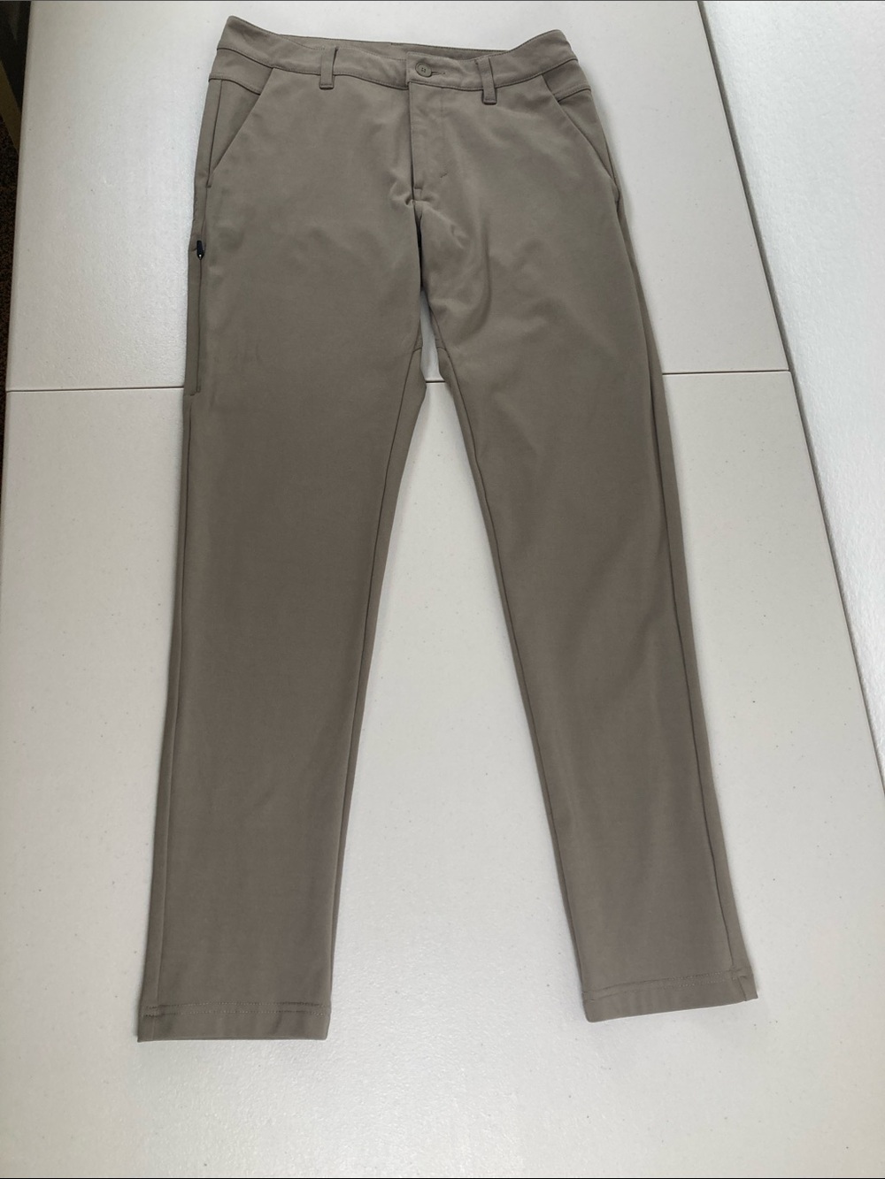 BYLT Everyday Pant 2.0 Skinny Fit Mens 32 Gray/Brown Stretch Performance Chino